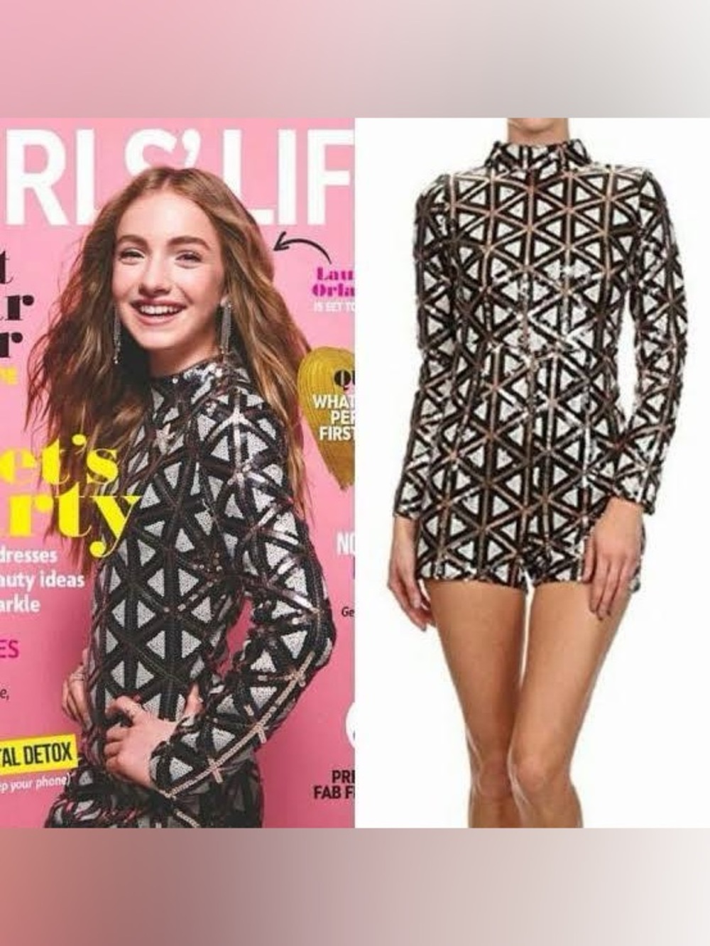 Xtaren Black Sequin Embellished Top